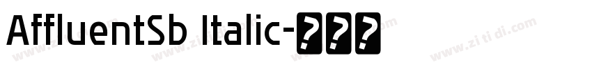 AffluentSb Italic字体转换